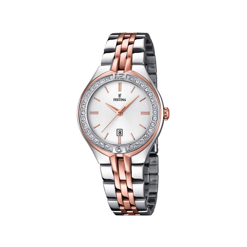 Montre Festina femme acier bicolore - vue 1