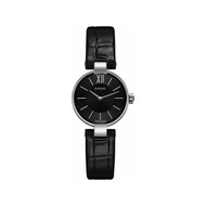 Montre Rado Coupole femme acier bracelet cuir noir