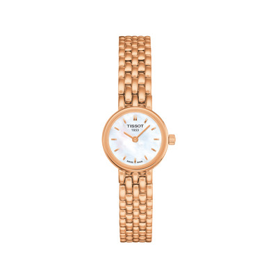 Montre TISSOT LOVELY femme cadran nacré bracelet pvd rose