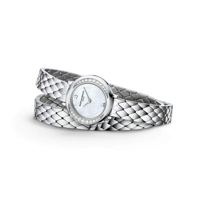 Montre Baume & Mercier Petite Promesse femme acier - vue D1