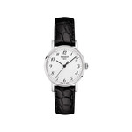 Montre Tissot femme acier bracelet cuir - vue 1