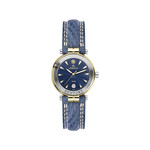 Montre Herbelin femme acier cuir bleu - vue 1