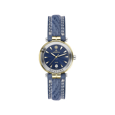 Montre Herbelin femme acier cuir bleu