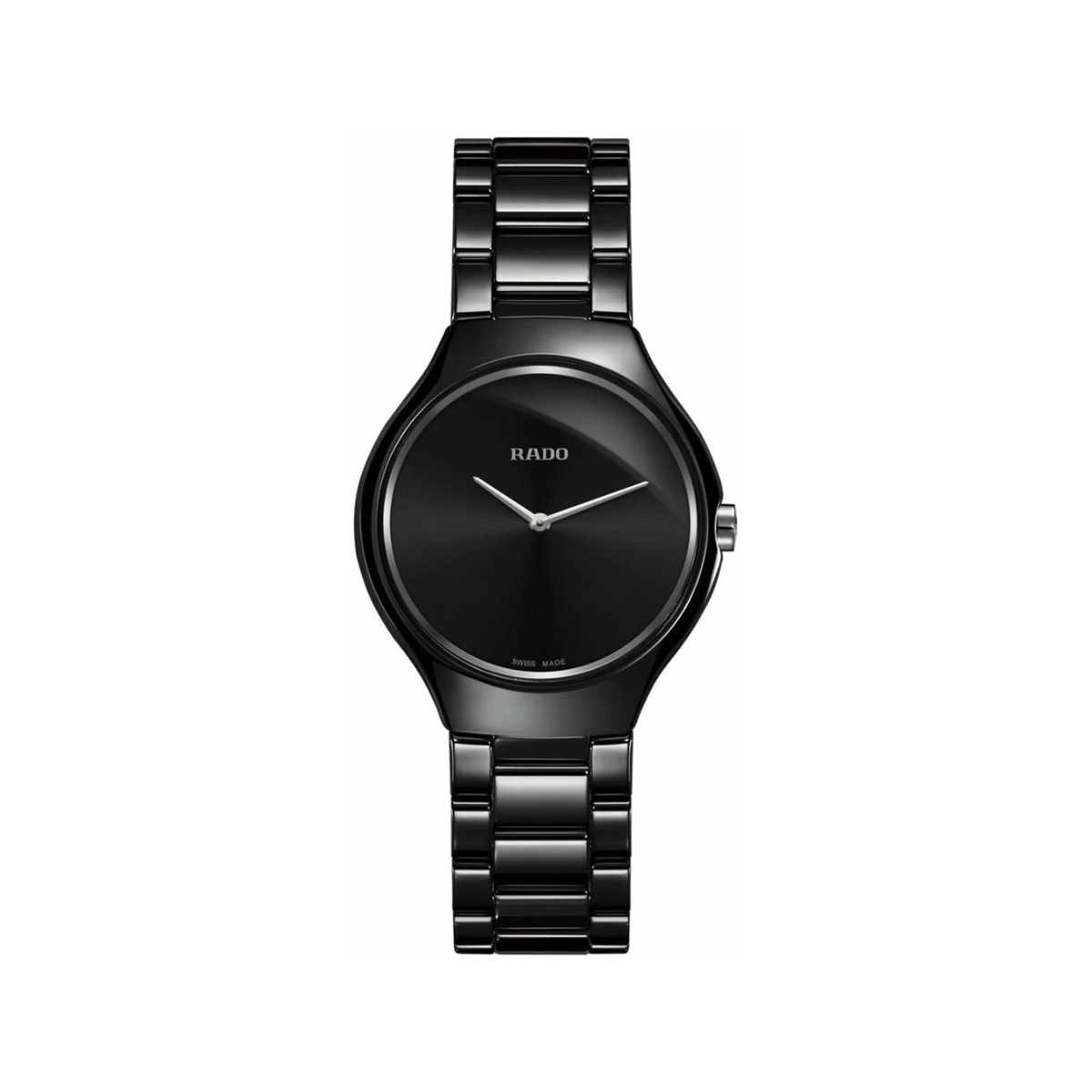 Montre Rado True Thinline femme céramique noire