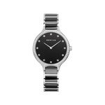 Montre Béring femme acier bracelet céramique - vue 1