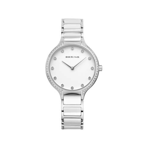 Montre Béring femme acier bracelet céramique