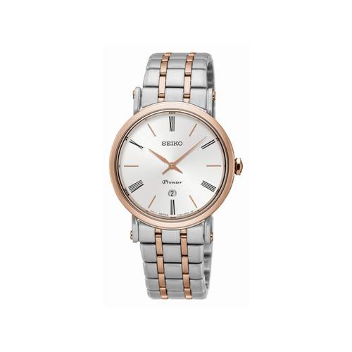 Montre Seiko femme bicolore doré rose