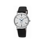 Montre Seiko femme acier bracelet cuir - vue 1