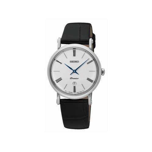 Montre Seiko femme acier bracelet cuir