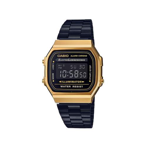 Montre Casio femme acier doré noir