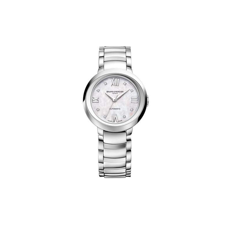montre Baume et Mercier femme automatique acier - vue 1