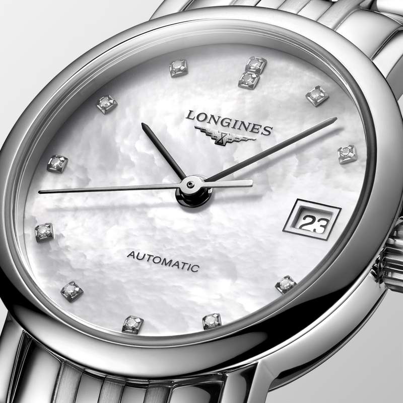 Montre Longines femme acier - vue D1