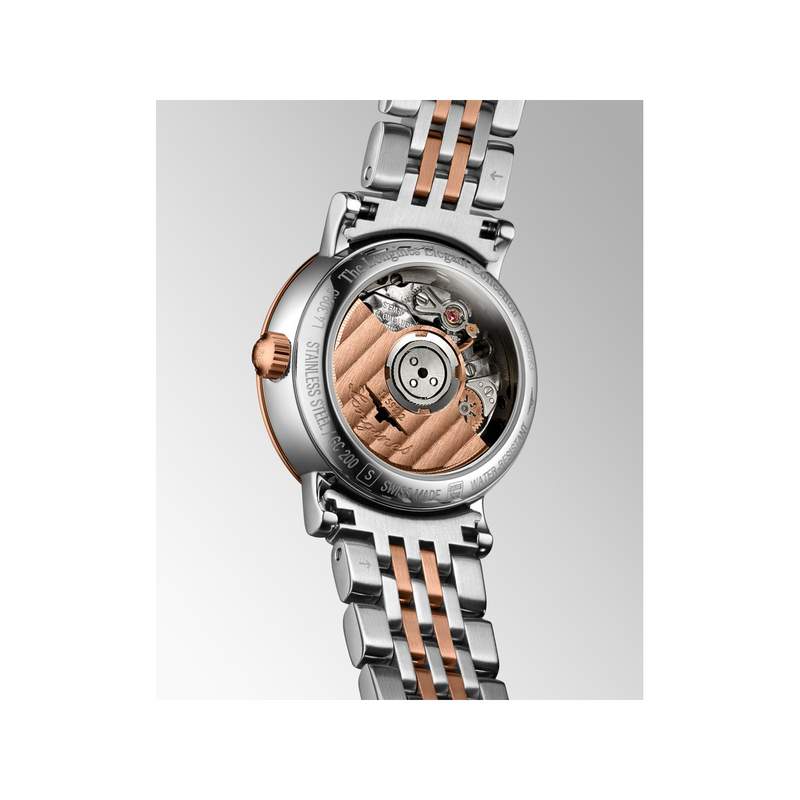 Montre Longines femme automatique acier or 750 - vue 3