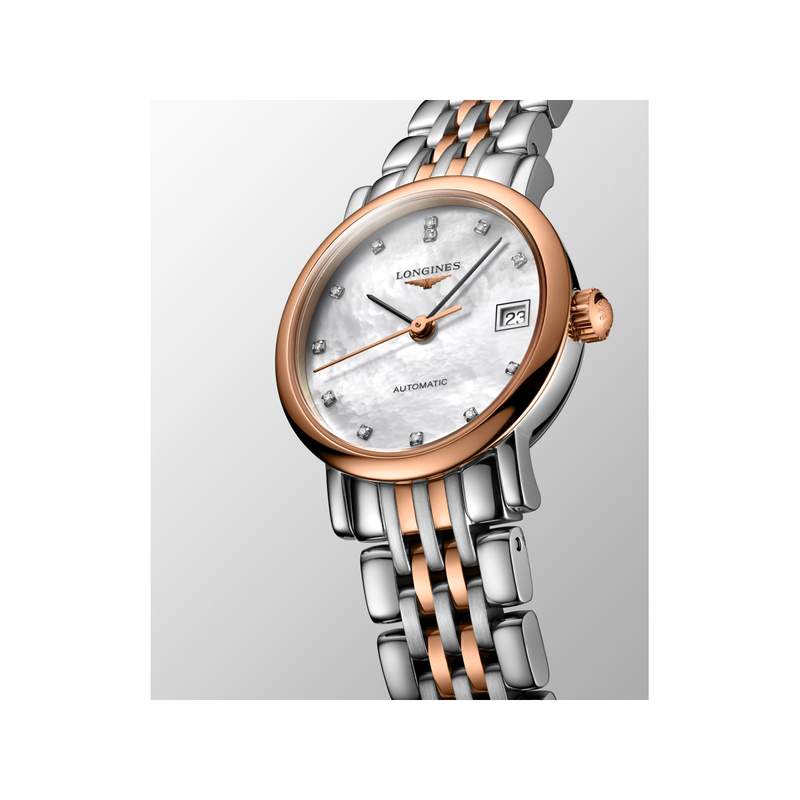 Montre Longines femme automatique acier or 750 - vue D4
