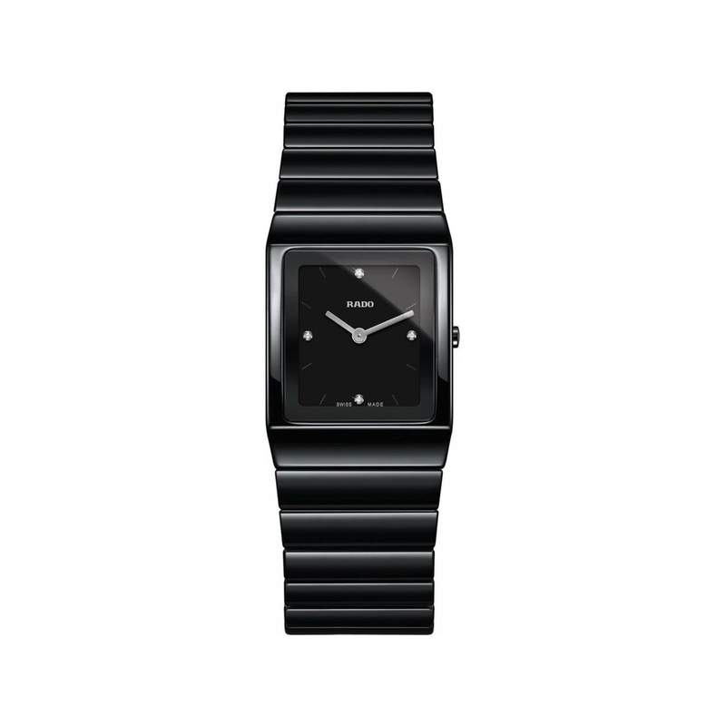 montre Rado femme céramique noire - vue 1