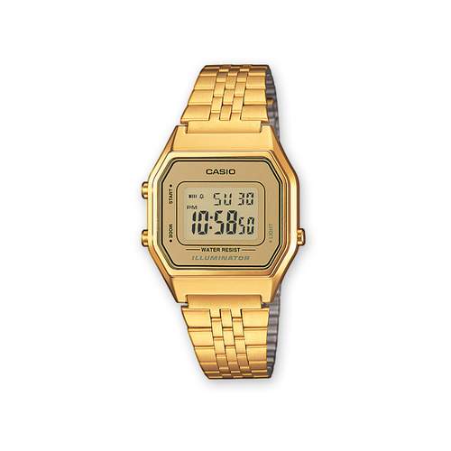 Casio women's watch steel gold