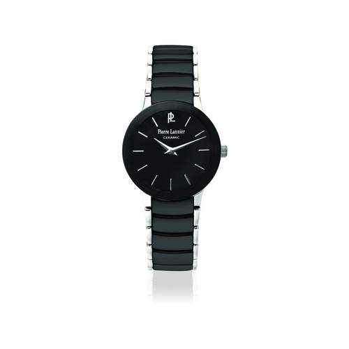 Montre Pierre Lannier femme acier céramique noire