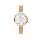 Montre Pierre Lannier femme milanais acier rose - vue 1