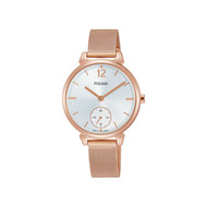 Montre Pulsar femme acier rose milanais