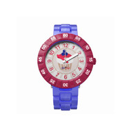 Montre Flik Flak mixte Purpelita bleu
