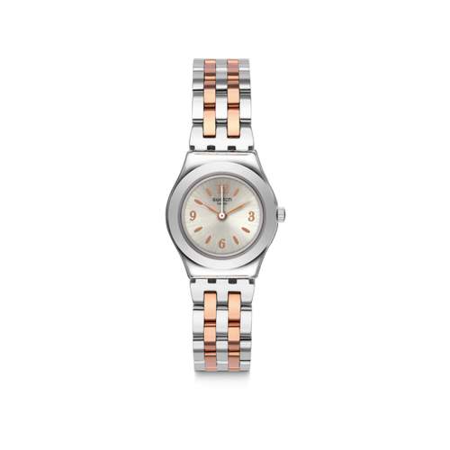 Montre Swatch femme acier bicolore