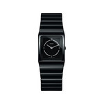 Montre Rado femme céramique noire diamants - vue 1