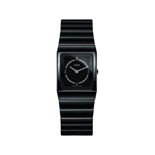 Rado dameshorloge zwart keramiek diamant