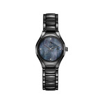 Montre Rado femme automatique céramique noire - vue 1