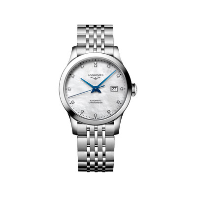 Montre longines record tradition horlogère automatique acier
