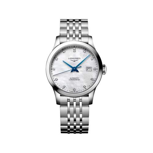 Montre longines record tradition horlogère automatique acier