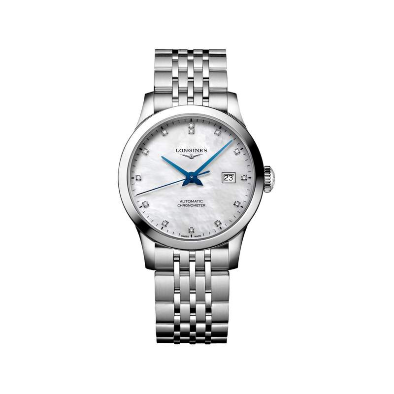 Montre longines record tradition horlogère automatique acier - vue 1