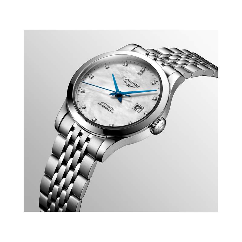 Montre longines record tradition horlogère automatique acier - vue 2