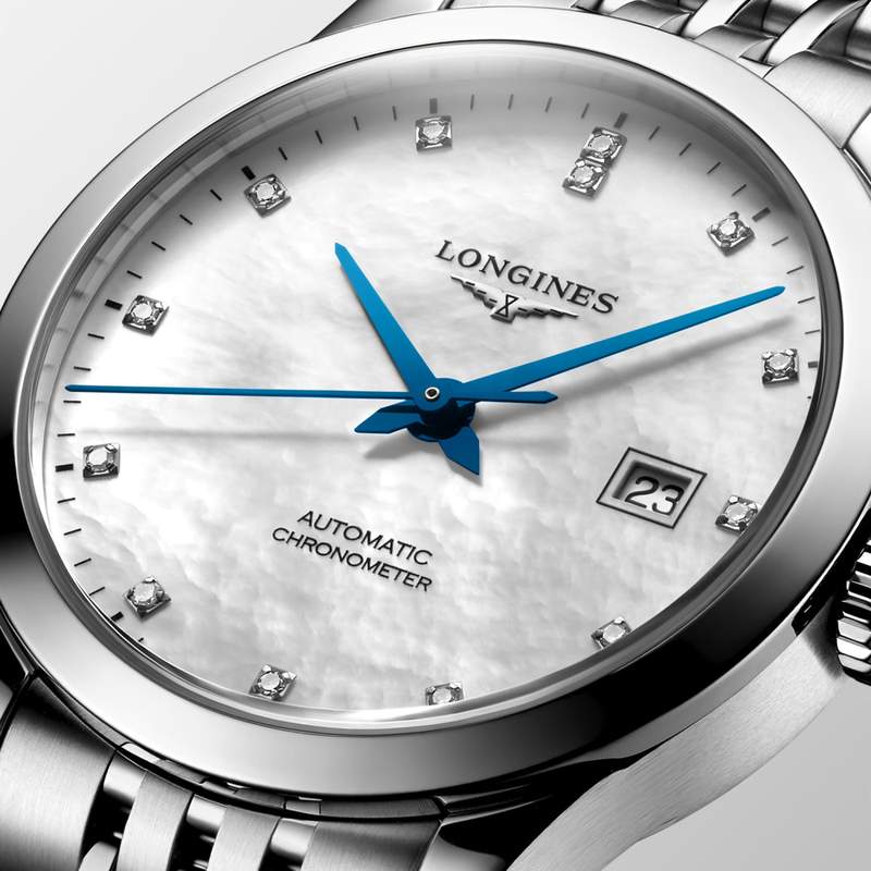 Montre longines record tradition horlogère automatique acier - vue D1