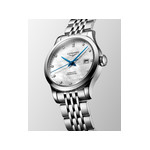 Montre longines record tradition horlogère automatique acier - vue D4
