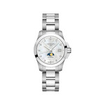 Montre Longines femme acier diamants - vue 1