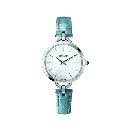 Montre Balmain femme acier cuir bleu