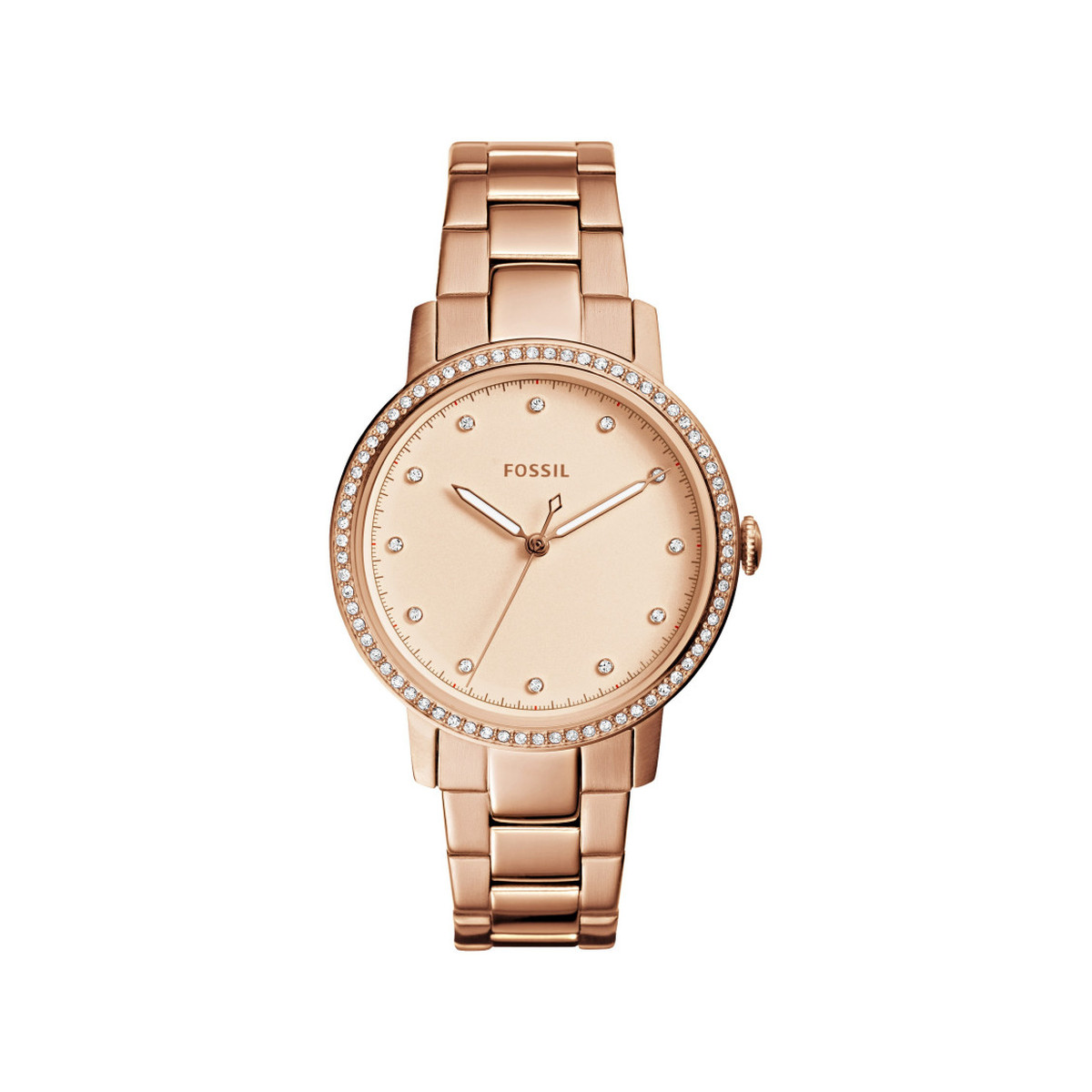 Montre Fossil femme acier doré rose - Femme - modèle ...