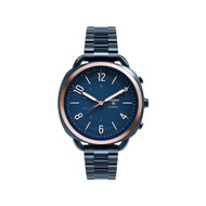 Montre Fossil femme connectée acier bicolore