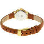 Montre Lip femme acier cuir marron - vue 3