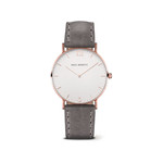 Montre Paul Hewitt femme acier cuir gris - vue 1
