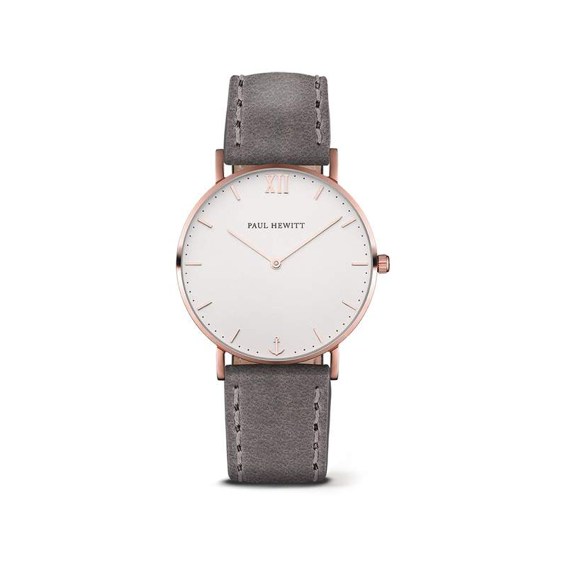 Montre Paul Hewitt femme acier cuir gris - vue 1