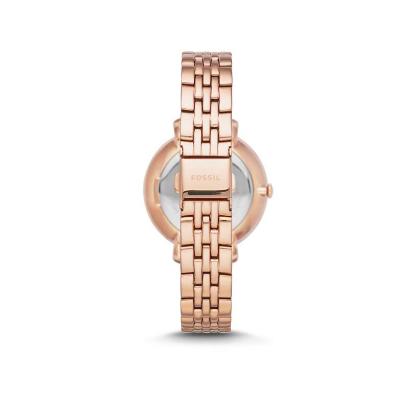Montre Fossil femme acier doré rose cristaux - vue 2