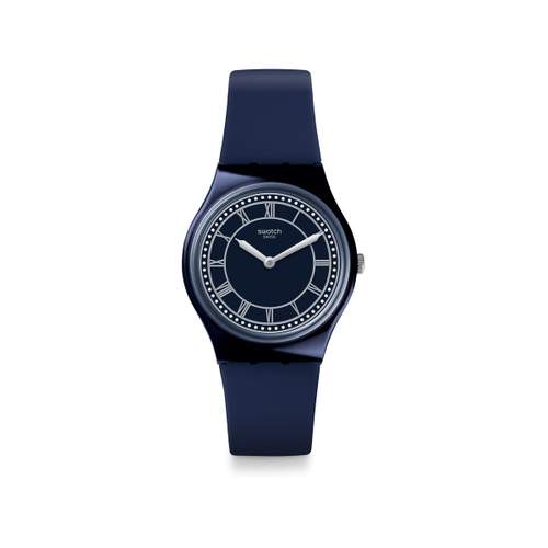 Swatch mixed plastic watch blue