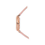 Montre Pierre Lannier femme acier rose cuir rose - vue 2