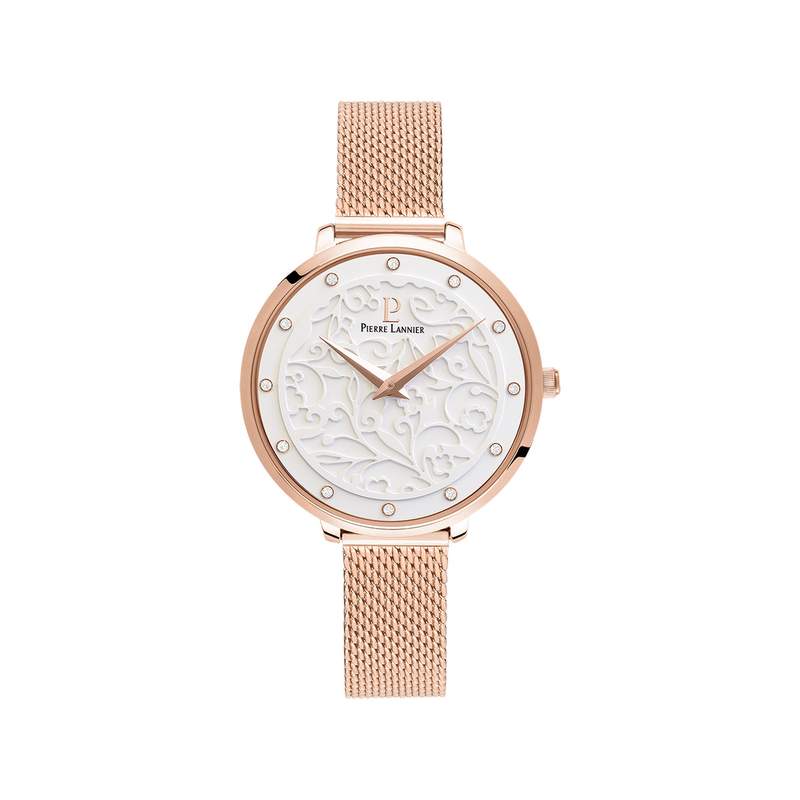 Montre Pierre Lannier femme acier rose - vue 1