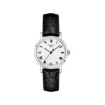 Montre Tissot femme acier cuir noir - vue 1