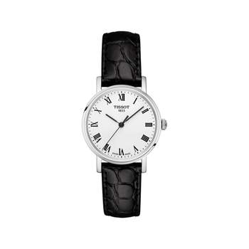 Montre Tissot femme acier cuir noir