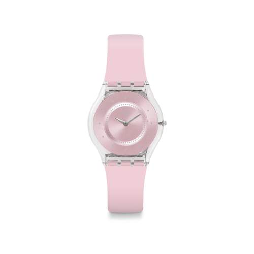 Swatch Pink pastel dameshorloge van roze kunststof
