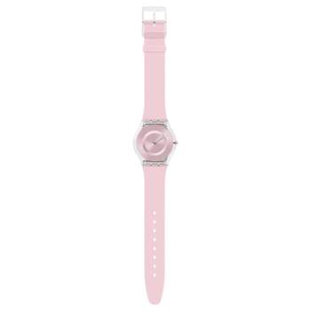 Swatch Pink pastel dameshorloge van roze kunststof