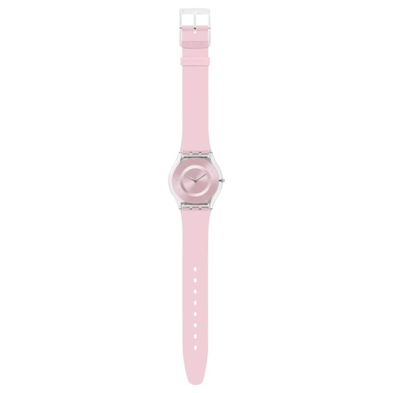 Montre Swatch Pink pastel femme plastique rose - vue D1